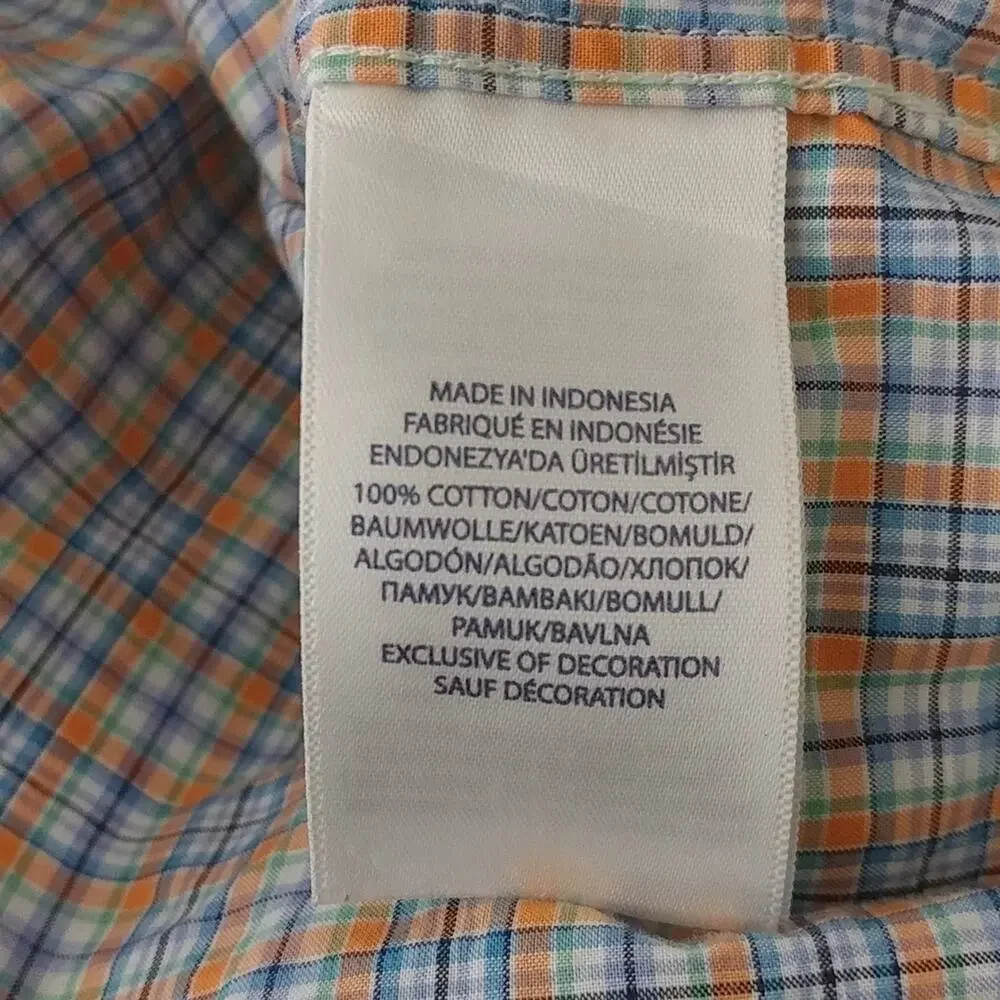 Ralph Lauren Plaid Button Front Shirt Size M (10/12) Kid